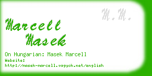 marcell masek business card